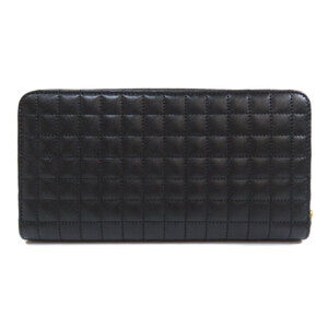 Celine Calfskin Stitch Long Wallet Motif